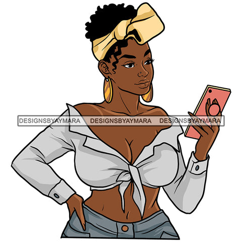 Sexy Nubian Afro Woman Turban BBW Curvy Melanin Morena Bella Afro Puff Kinky Hair Designs For T-Shirt and Other Products SVG PNG JPG Cutting Files For Silhouette Cricut and More!