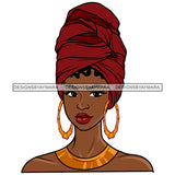 Turban Headwrap Hoop Earrings Afro Woman Melanin Morena Bella Big Afro Puff Kinky Hair Designs For T-Shirt and Other Products SVG PNG JPG Cutting Files For Silhouette Cricut and More!