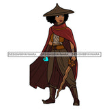 Black Princess Raya Warrior Fighter Justice Sword Hero Long Dress Afro Hairstyle Cartoon Illustration Hero's Fantasy Animation Fairy Black Figure Designs For T-Shirt and Other Products SVG PNG JPG Cutting Files For Silhouette Cricut and More!