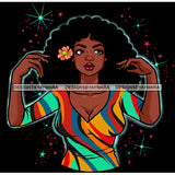 Bundle 5 Afro Goddess Queen Black Lady High Self Esteem Proud African American Woman Black Girl Magic Melanin Nubian Ebony JPG PNG Clipart