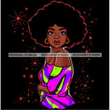 Bundle 5 Afro Goddess Queen Black Lady High Self Esteem Proud African American Woman Black Girl Magic Melanin Nubian Ebony JPG PNG Clipart
