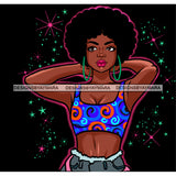 Bundle 5 Afro Goddess Queen Black Lady High Self Esteem Proud African American Woman Black Girl Magic Melanin Nubian Ebony JPG PNG Clipart