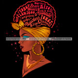 Bundle 5 Afro Woman Messy Bun Puff Brave Flawless Attitude Power Hair Quotes Black Girl Magic Melanin Popping Nubian Queen JPG PNG Clipart