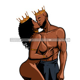 King And Queen Kiss Wearing Crowns JPG PNG  Clipart Cricut Silhouette Cut Cutting