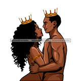 King And Queen Holding Wearing Crowns  JPG PNG  Clipart Cricut Silhouette Cut Cutting