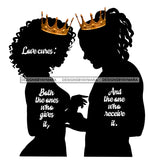 King And Queen Silhouettes Love Cures JPG PNG  Clipart Cricut Silhouette Cut Cutting