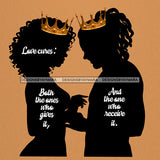 King And Queen Silhouettes Love Cures JPG PNG  Clipart Cricut Silhouette Cut Cutting