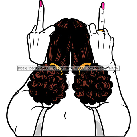 Transparent Woman Giving The Finger  JPG PNG  Clipart Cricut Silhouette Cut Cutting