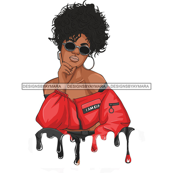 Sassy Queen In Red Dripping JPG PNG  Clipart Cricut Silhouette Cut Cutting