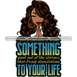 God Promises To Make Something Latina Woman Praying God Lord Quotes Prayers Hands Pray Religion Holy Worship Hope Faith Spiritual PNG JPG Cutting Designs