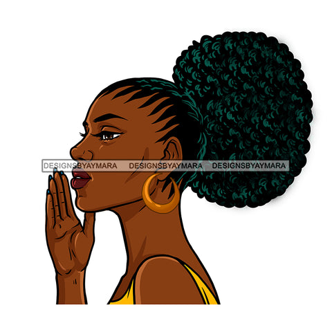 Melanin Woman In Color Speaks JPG PNG  Clipart Cricut Silhouette Cut Cutting