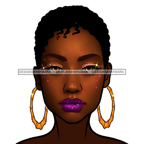 Beautiful Brown Skin Diva With Short Hair  JPG PNG  Clipart Cricut Silhouette Cut Cutting