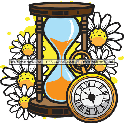 Sandglass Sand Clock Time Hour Glass Hourglass Timer Watch Countdown Minute Measure Icon Deadline Flow Object SVG PNG JPG Cut Files For Silhouette Cricut and More!