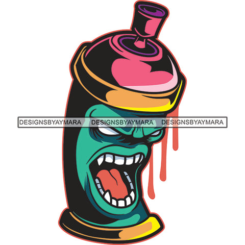 Spray Paint can Graffiti Artist Wall Paint SVG PNG JPG Cut Files For Silhouette Cricut and More!