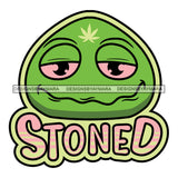 Stoned Alien Blunt Weed Cannabis 420 Medical Marijuana Pot High Life SVG JPG PNG  Vector Clipart Digital Download Cricut Cut Cutting