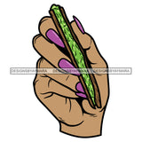 Woman Hand Holding Marijuana Joint Blunt Weed Cannabis 420 Medical SVG JPG PNG Vector Clipart Digital Download Cricut Cut Cutting