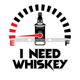 Whiskey Bottle Glasses Ice Hard Liquor Life Quotes Measurement Funny Messages Alcohol Celebrate B/W SVG JPG PNG Vector Clipart  Cricut Cut Cutting