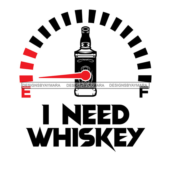 Whiskey Bottle Glasses Ice Hard Liquor Life Quotes Measurement Funny Messages Alcohol Celebrate B/W SVG JPG PNG Vector Clipart  Cricut Cut Cutting