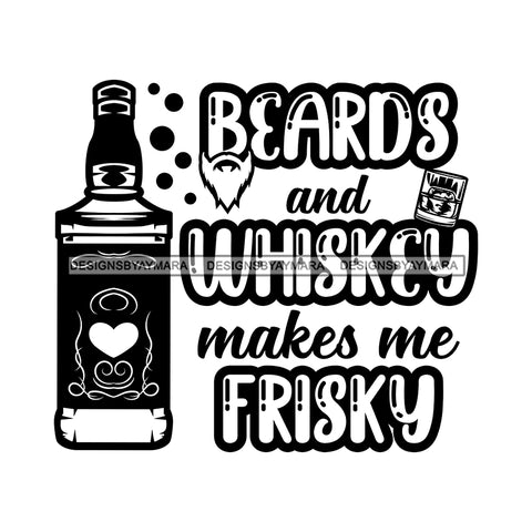 Whiskey Bottle Glasses Ice Hard Liquor Life Quotes Funny Messages Alcohol Celebrate B/W SVG JPG PNG Vector Clipart  Cricut Cut Cutting