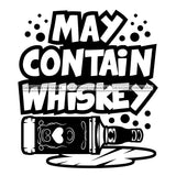 Whiskey Bottle Glasses Ice Hard Liquor Life Quotes Funny Messages Alcohol Celebrate B/W SVG JPG PNG Vector Clipart  Cricut Cut Cutting