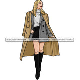 Winter Fall Fashion Woman Model Casual Clothing Outfit Cold Weather Jacket Coat Sweater Autumn SVG JPG PNG Clipart Cricut Silhouette Cut Cutting