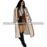 Winter Fall Fashion Woman Model Casual Clothing Outfit Cold Weather Jacket Coat Sweater Autumn SVG JPG PNG Clipart Cricut Silhouette Cut Cutting
