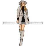 Winter Fall Fashion Woman Model Casual Clothing Outfit Cold Weather Jacket Coat Sweater Autumn SVG JPG PNG Clipart Cricut Silhouette Cut Cutting