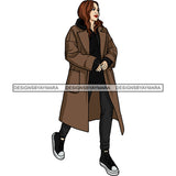 Winter Fall Fashion Woman Model Casual Clothing Outfit Cold Weather Jacket Coat Sweater Autumn SVG JPG PNG Clipart Cricut Silhouette Cut Cutting