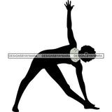 Afro Woman Silhouette Doing Yoga Meditating Relax Meditate .SVG Cutting Files For Silhouette Cricut and More!