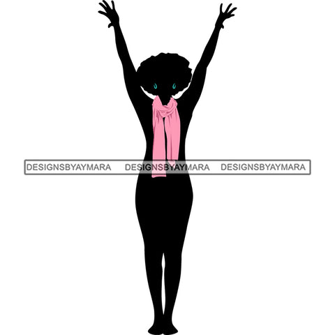 Afro Woman Silhouette Doing Yoga Meditating Relax Meditate .SVG Cutting Files For Silhouette Cricut and More!
