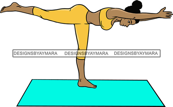 Woman Doing Yoga Meditation Wellness Meditate Relax Inhale Exhale Pose Position .SVG Cutting Files For Silhouette Cricut and More!