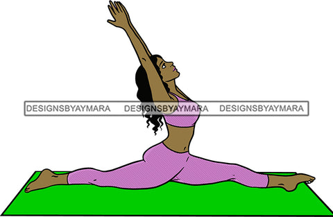 Woman Doing Yoga Meditation Wellness Meditate Relax Inhale Exhale Pose Position .SVG Cutting Files For Silhouette Cricut and More!