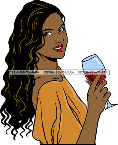 Woman Drinking Wine Relax Chilling Free Stress Feeling Fine Like a Red Wine Alcohol Drinker SVG Cutting Files For Silhouette Cricut and More!