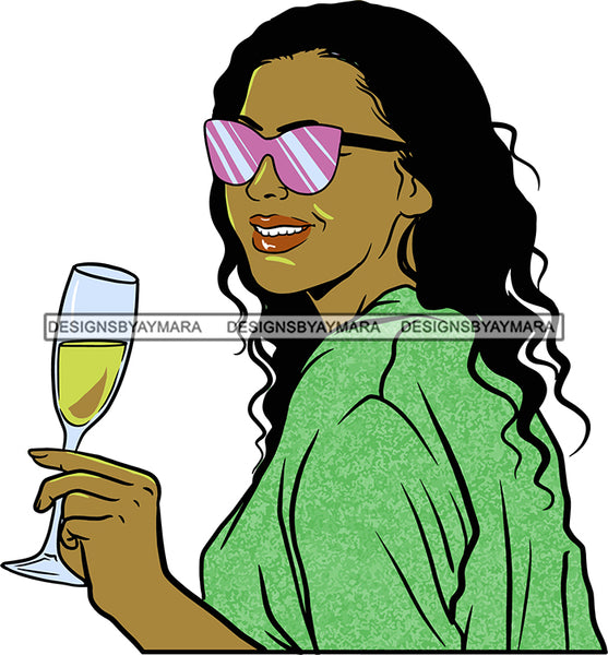 Woman Drinking Wine Relax Chilling Free Stress Feeling Fine Like a Red Wine Alcohol Drinker SVG Cutting Files For Silhouette Cricut and More!