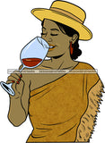 Woman Drinking Wine Relax Chilling Free Stress Feeling Fine Like a Red Wine Alcohol Drinker SVG Cutting Files For Silhouette Cricut and More!