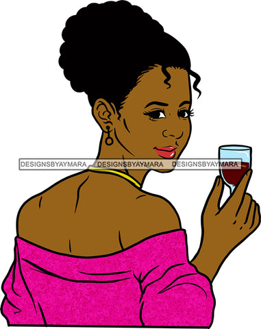 Woman Drinking Wine Relax Chilling Free Stress Feeling Fine Like a Red Wine Alcohol Drinker SVG Cutting Files For Silhouette Cricut and More!