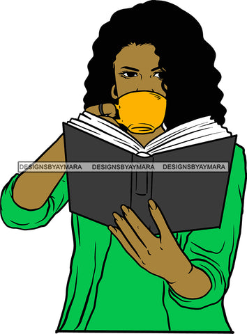 Woman Reading A Book Education Smart Classy Lady Drinking Coffee Wine .SVG Cutting Files For Silhouette Cricut and More!