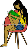 Woman Reading A Book Education Smart Classy Lady Drinking Coffee Wine .SVG Cutting Files For Silhouette Cricut and More!