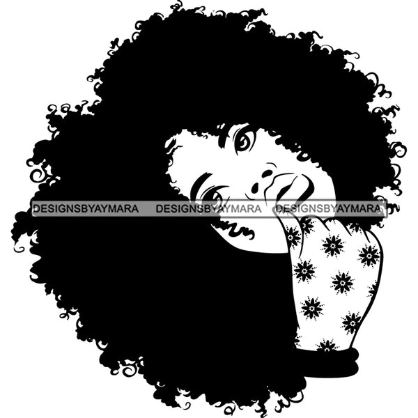 Super Bundle 50 Afro Nubian Melanin Popping Kinky Hair Beautiful African American Woman SVG Cutting Files