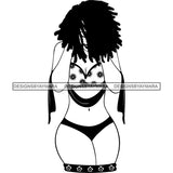 Super Bundle 50 Afro Nubian Melanin Popping Kinky Hair Beautiful African American Woman SVG Cutting Files