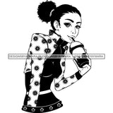 Super Bundle 50 Afro Nubian Melanin Popping Kinky Hair Beautiful African American Woman SVG Cutting Files