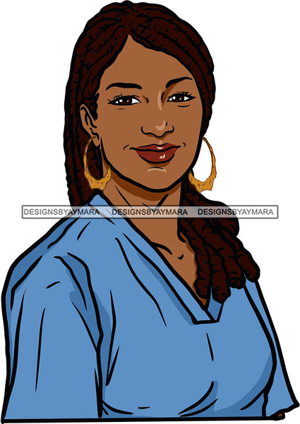 Afro Lola Nurse Doctor Save Life Hero Medical Occupation Bamboo Earrings  SVG Cutting Files For Silhouette Cricut
