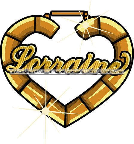 Lorraine Bamboo Earrings Personalized  Accessory SVG Cutting Files For Silhouette Cricut More
