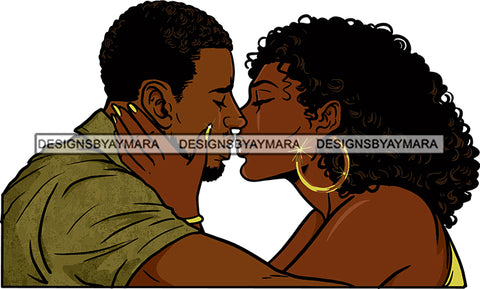 Black Couple Sexy Relationship African Ethnicity Strong Family Falling in Love Happiness Young Adult SVG Cutting Files For Silhouette and Cricut