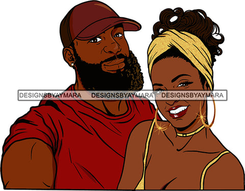 Black Couple Sexy Relationship African Ethnicity Strong Family Falling in Love Happiness Young Adult SVG Cutting Files For Silhouette and Cricut