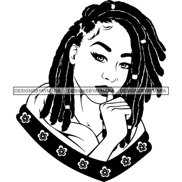 Super Bundle 50 Afro Nubian Melanin Popping Kinky Hair Beautiful African American Woman SVG Cutting Files