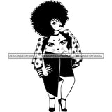 Super Bundle 50 Afro Nubian Melanin Popping Kinky Hair Beautiful African American Woman SVG Cutting Files