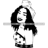 Super Bundle 50 Afro Nubian Melanin Popping Kinky Hair Beautiful African American Woman SVG Cutting Files