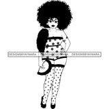Super Bundle 50 Afro Nubian Melanin Popping Kinky Hair Beautiful African American Woman SVG Cutting Files