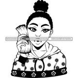 Super Bundle 50 Afro Nubian Melanin Popping Kinky Hair Beautiful African American Woman SVG Cutting Files